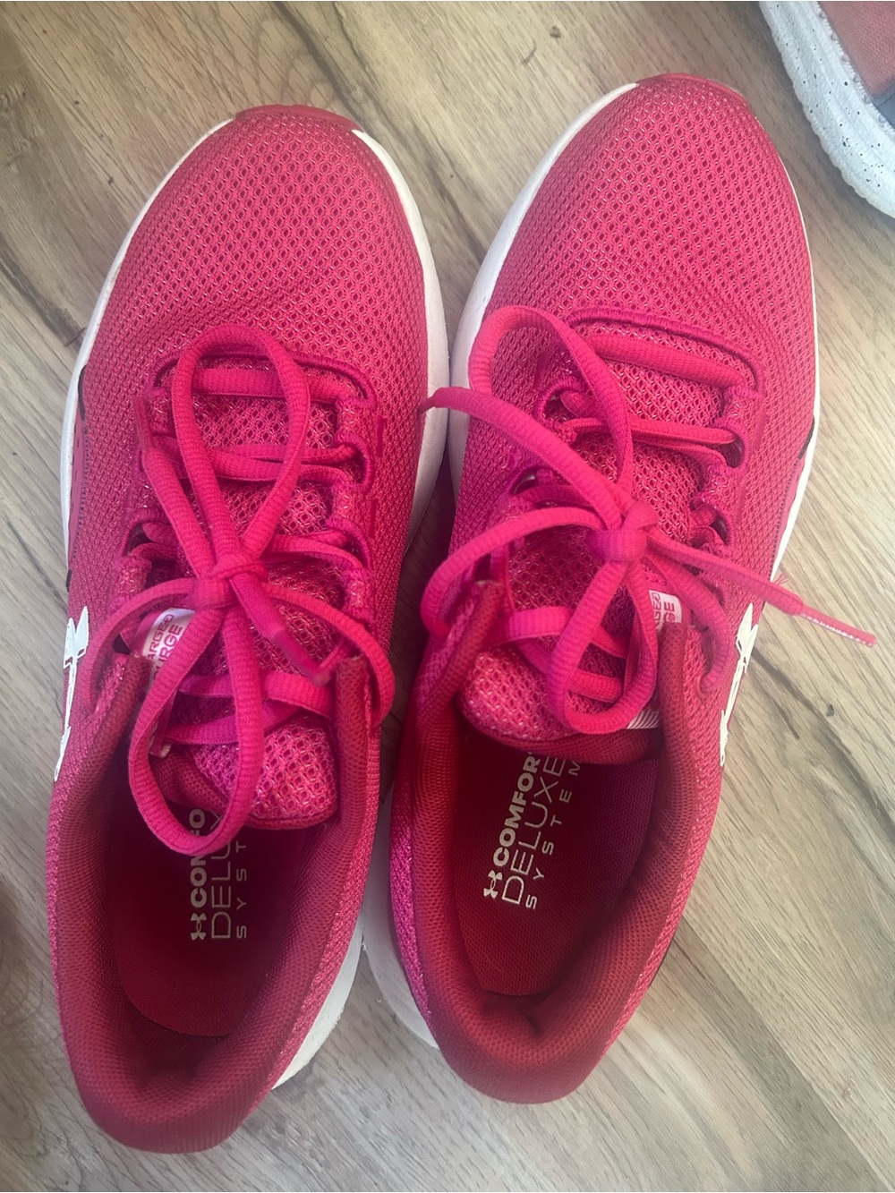 Under Armour Pink Athletic Running Shoes